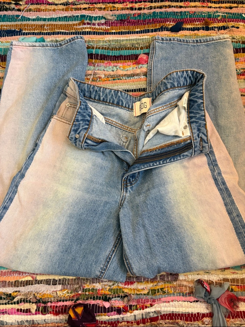 BDG Light Blue High-Rise Baggy Jeans